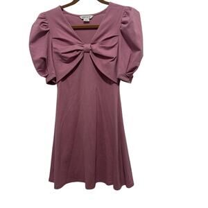 Urban Revivo Pink Bow Stretch Party Dress Size 4